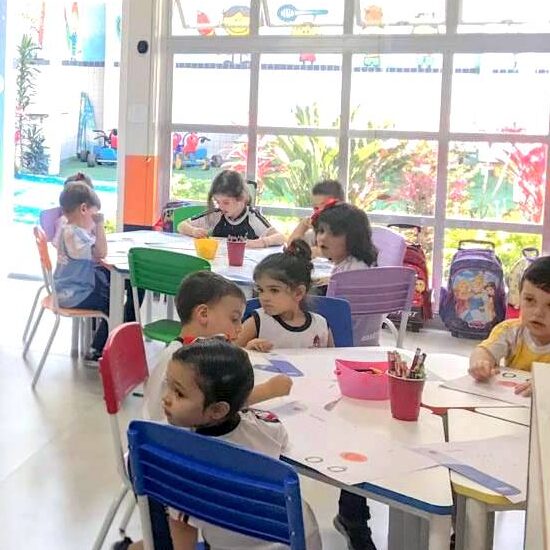 Sala do ensino infantil no Colégio Castro Alves